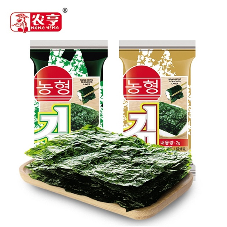 16gram 8 Bags Original Flavor Instant Seaweed Kim Algae Snacks for All Ages