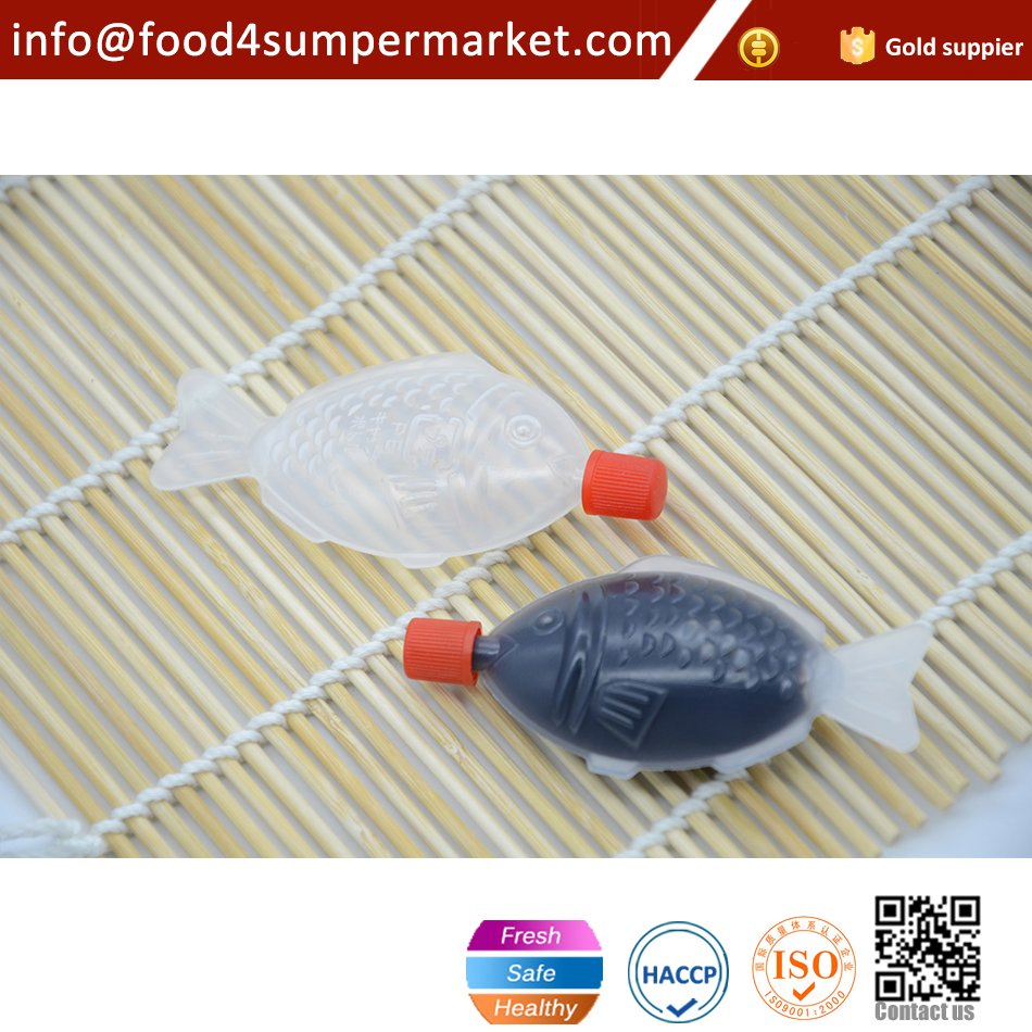 2021 Mini Sushi Fish Shape Soy Sauce in Plastick Package 2.6 Ml/8ml/15ml