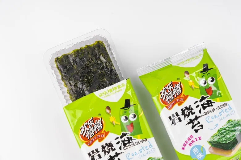 20g BBQ Flavor Instant Kim Laver Seaweed Snacks with Kosher