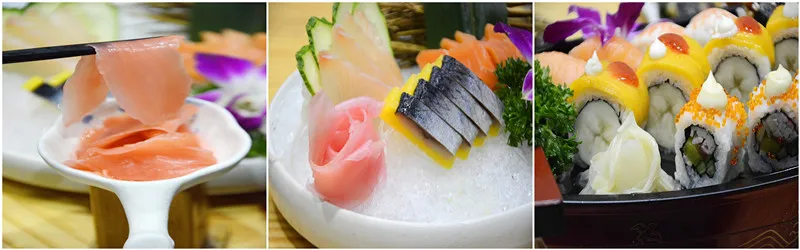 250g Glass Jars New Crop High Quality Sushi Ginger Pink