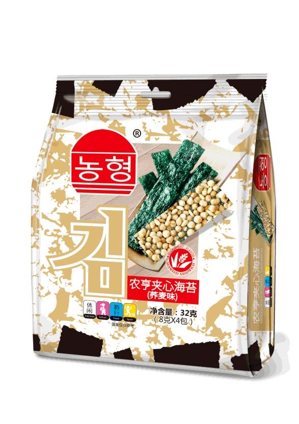 32g Buckwheat Flavor Roasted Marine Instant Seaweed with Reports