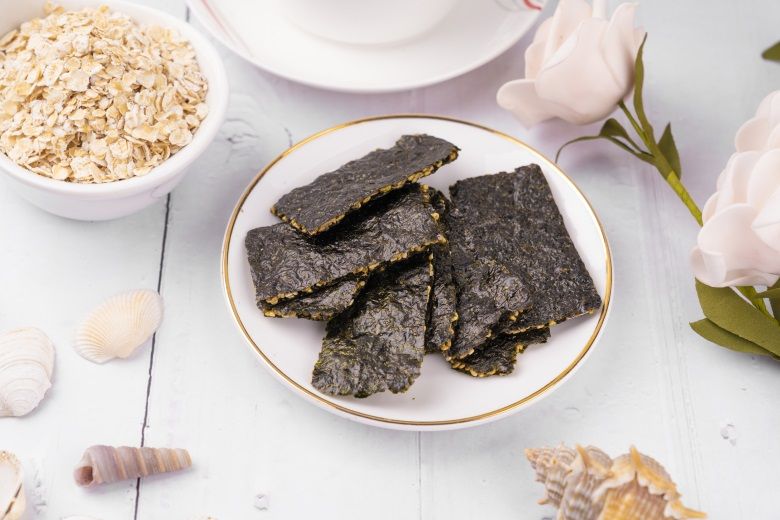 32g Buckwheat Flavor Roasted Marine Instant Seaweed with Reports