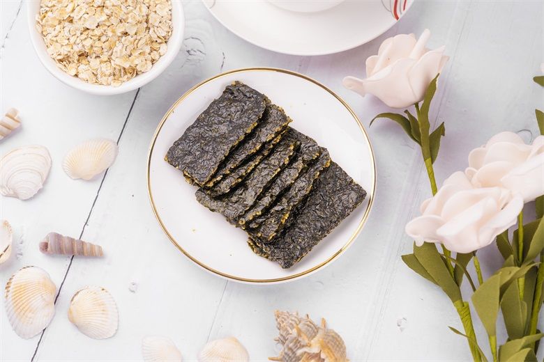 32g Buckwheat Flavor Roasted Marine Instant Seaweed with Reports