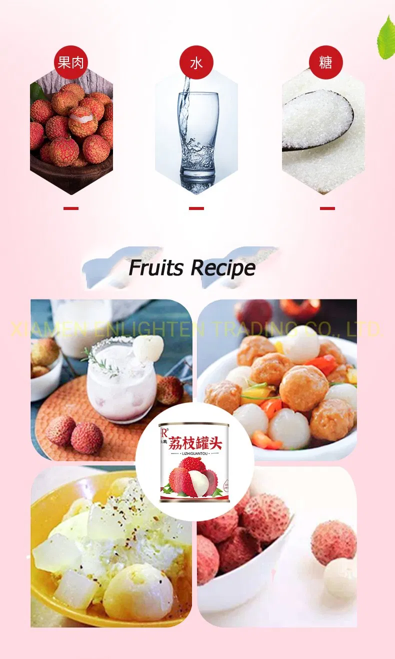 Canned Lychees in Syrup Fresh Lychees with Private Label Hot Sale