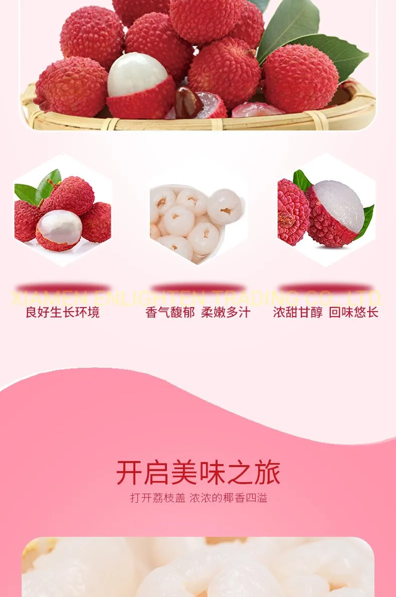 Canned Lychees in Syrup Fresh Lychees with Private Label Hot Sale