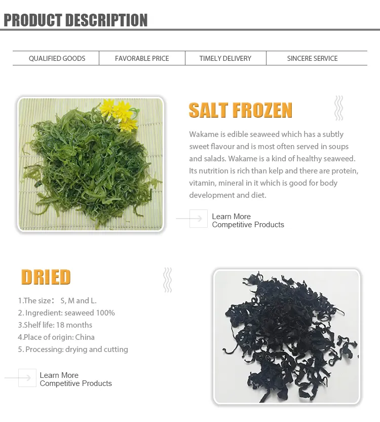 Cheapest Best Raw Quality Japanese Style Dried Wakame Seaweed Prices