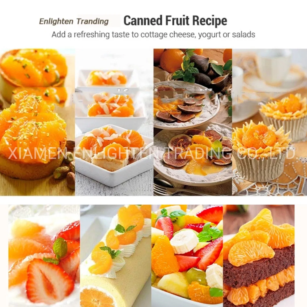China Famous Brand Canned Orange Fruit Segments in 425g / 680g/880g Specification