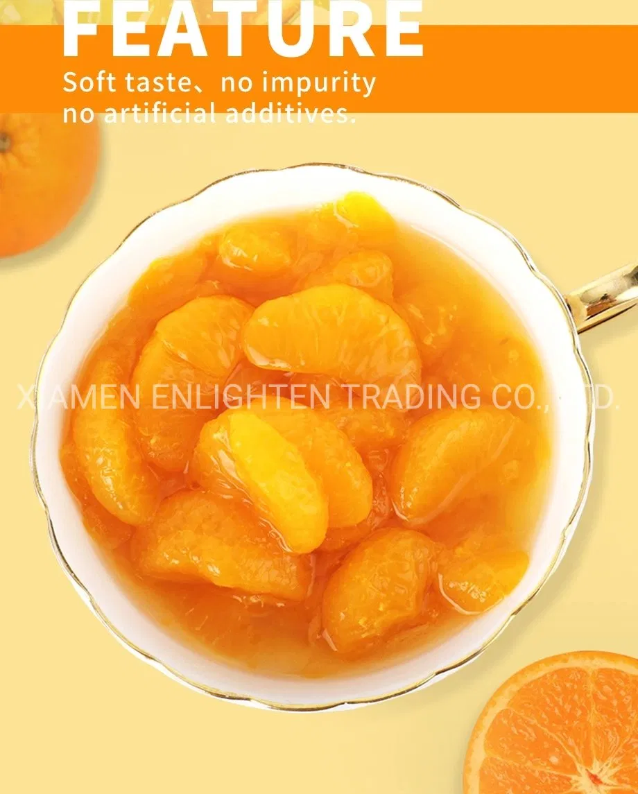 China Famous Brand Canned Orange Fruit Segments in 425g / 680g/880g Specification