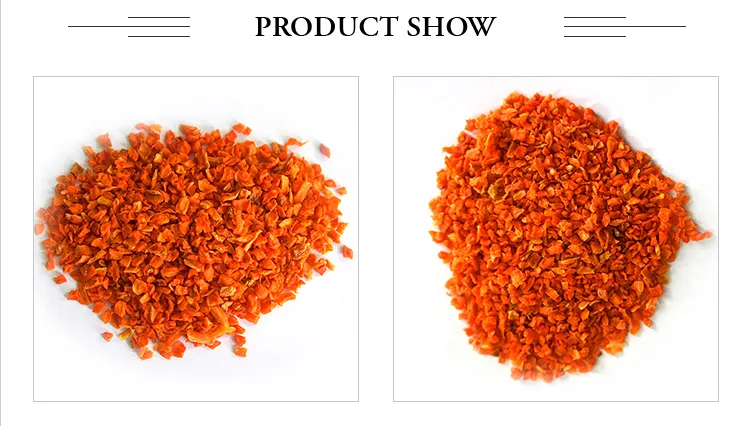 China Manufactrer Wholesales Price Nutrional Vegetables Freeze Dried Carrot