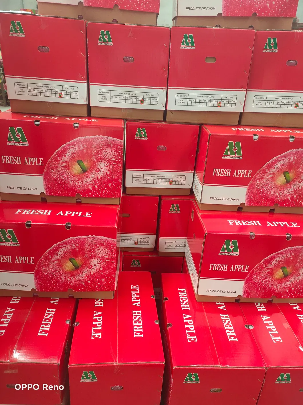 Chinese Fresh Red Star Apple 16kg/17kg/20kg Cartons