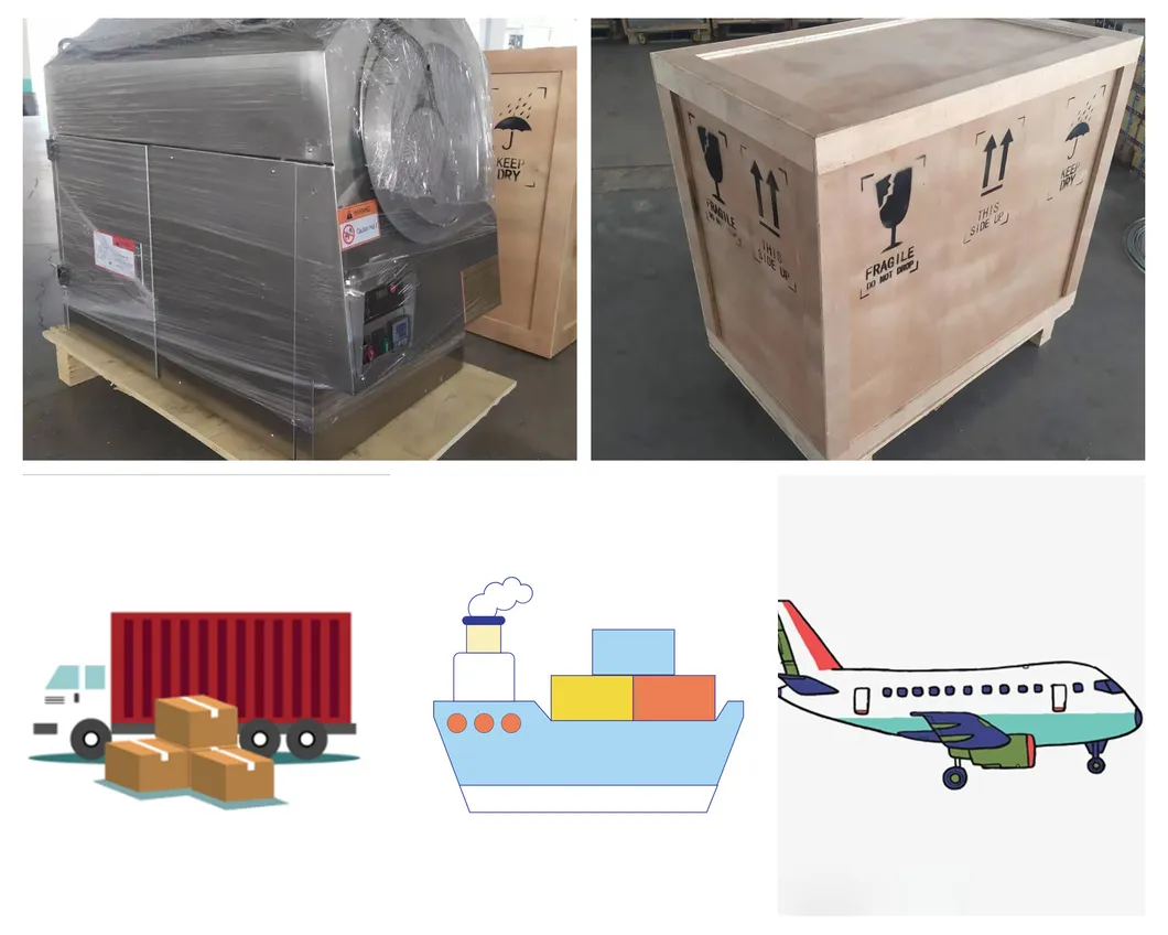 Continue Roasting Machine Roast Equipment for Rice Puffing