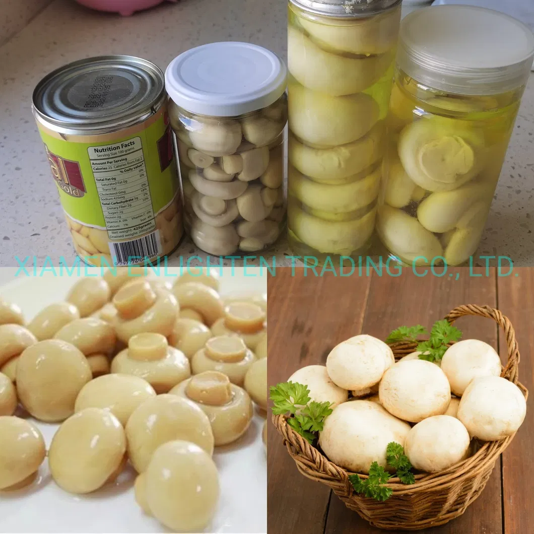 Easy Open Barrelled Canned Button Mushroom