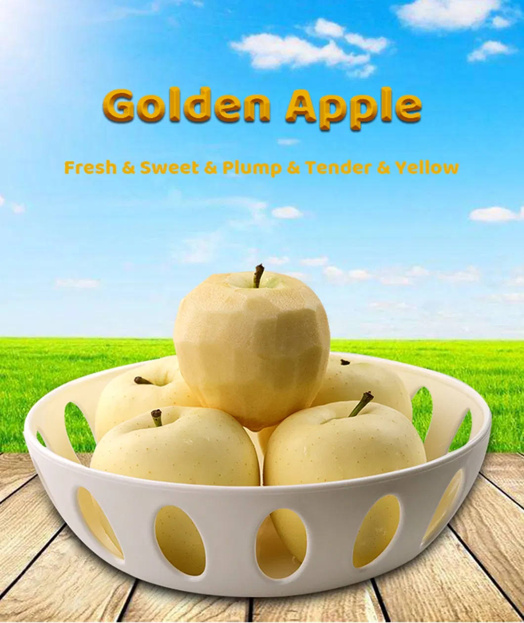 Export Nutritious Juicy Honey Crispy Golden Apple