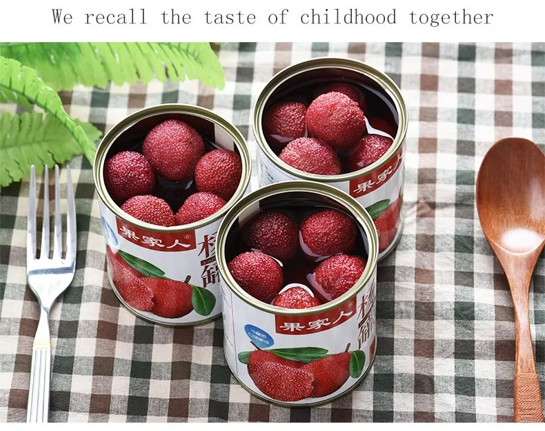 Fresh Canned Waxberry/Red Bayberry No Preservatives Added with Best Taste