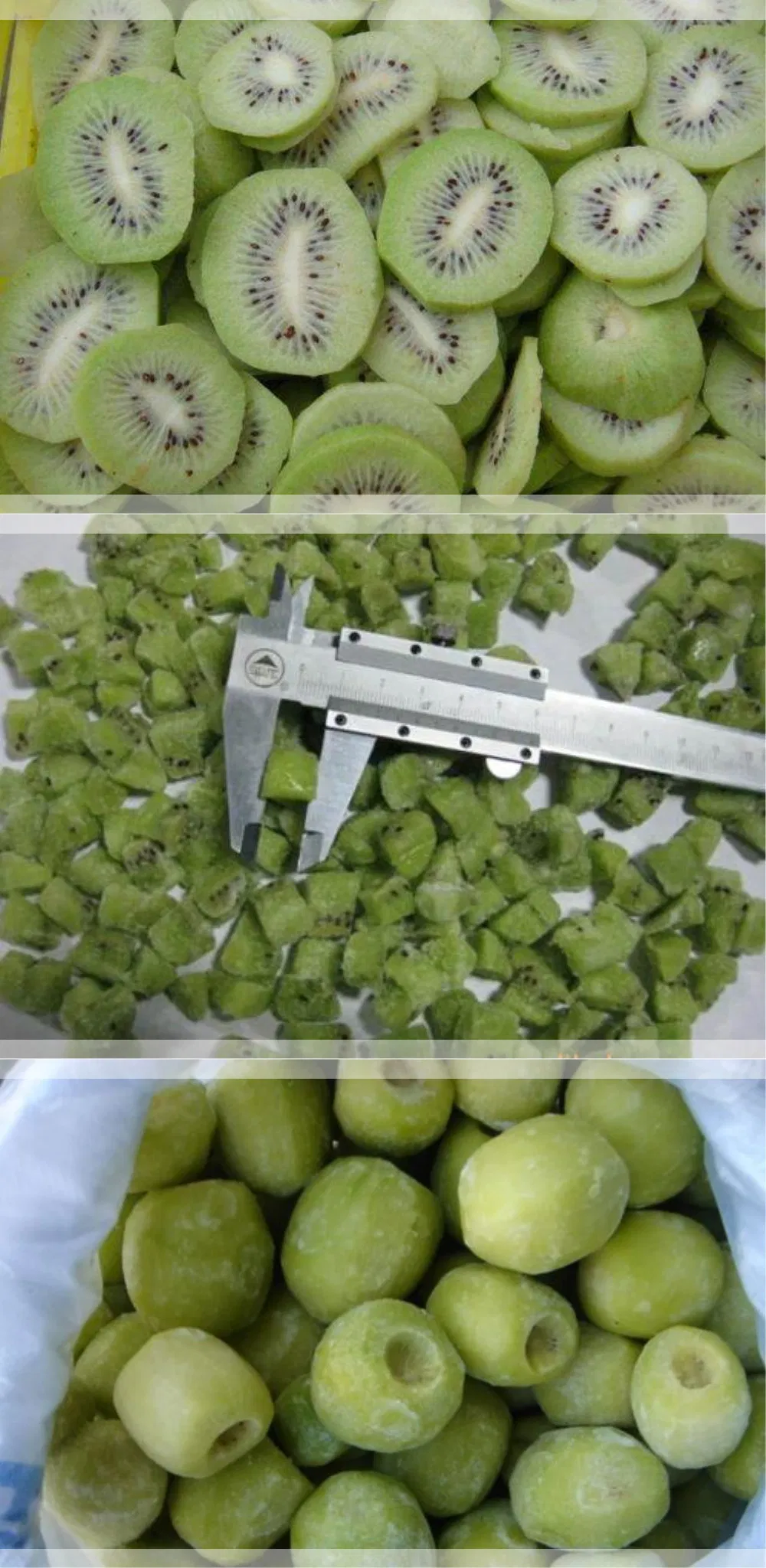 Frozen IQF Sliced/Diced/Whole Kiwi Fruit