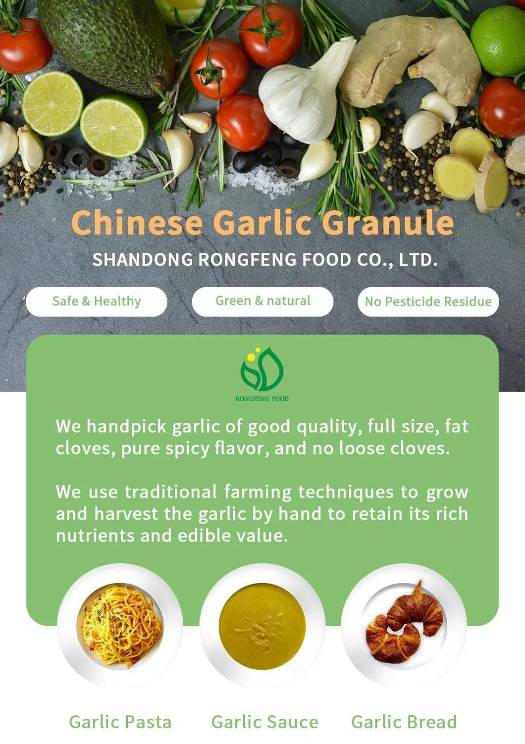 Gourmet Kitchen Bulk Spices Ground Garlic Granules for Culinary Uses