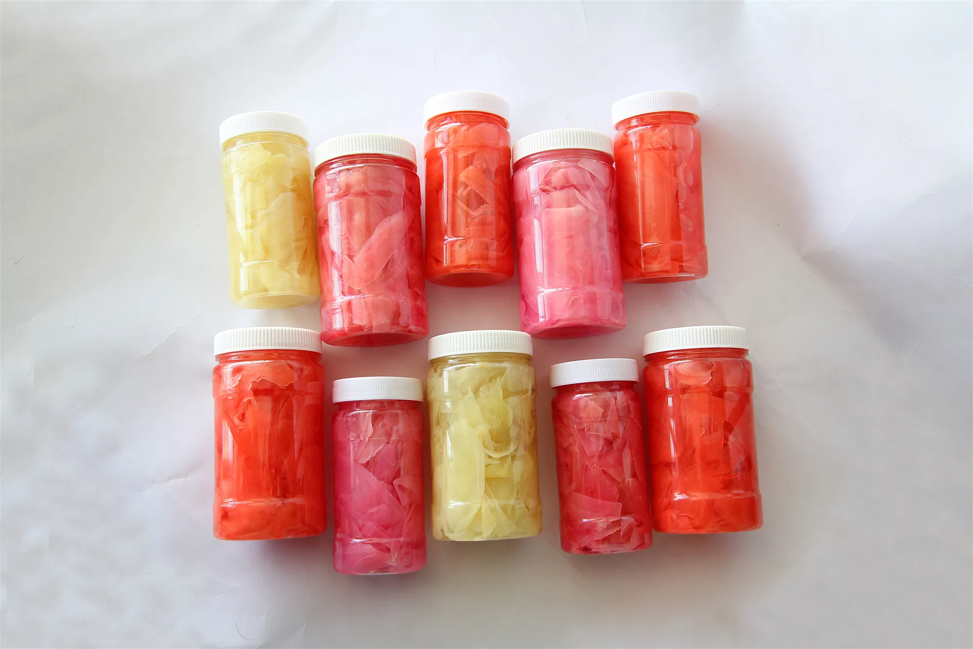 in Jars Japanese Pickled Sweet Shredded Pink White Sushi Ginger1