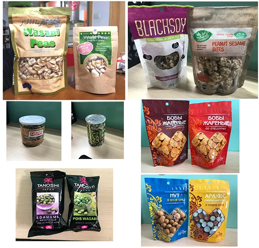 Natural Nutritious Healthy Coated Crispy Green Beans Snack OEM