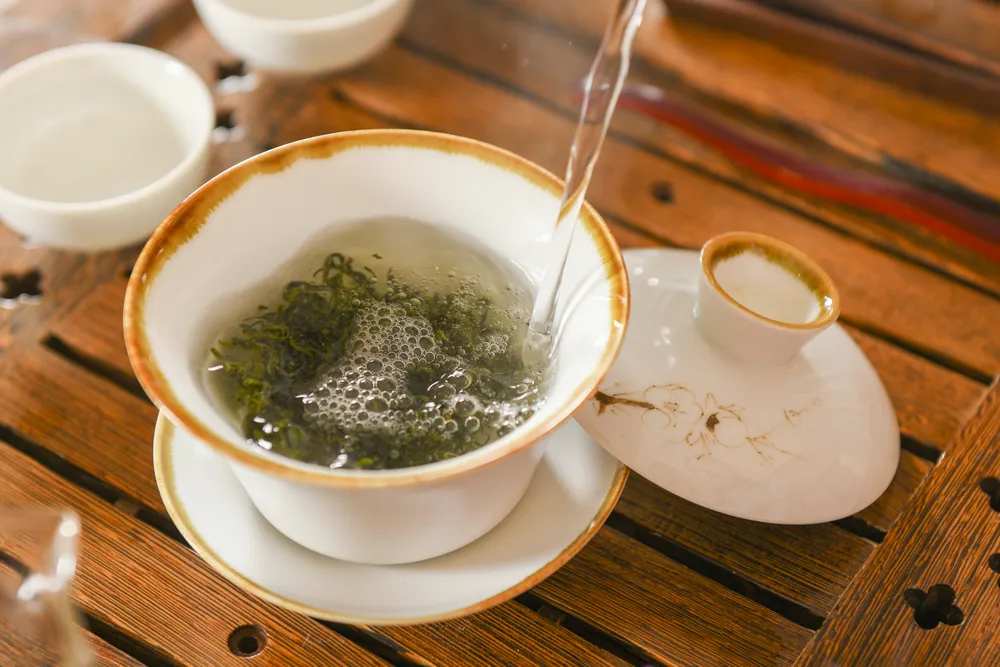 Organic Tea, Dragon Well Organic Green Tea, West Lake Longjing Te