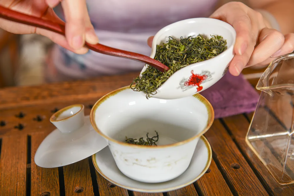 Organic Tea, Dragon Well Organic Green Tea, West Lake Longjing Te