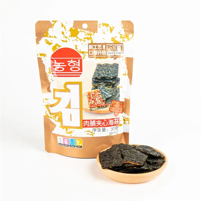 Roasted Instant Seaweed Snack 32g with Meat